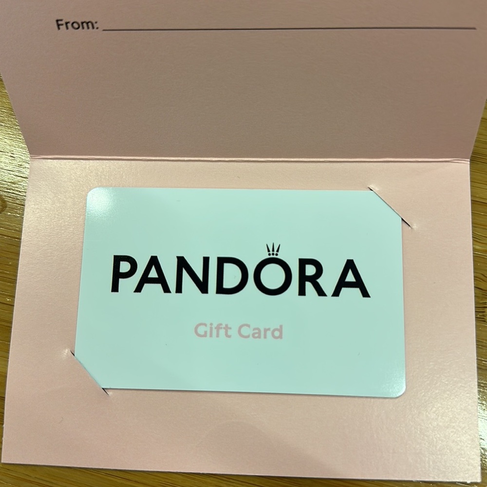 $50 UNUSED Pandora Gift Card